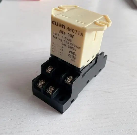 Intermediate relay NNC71A-2Z / JQX-30F 2Z 30A power relay 8pin DC12V DC24V AC110V AC220V with base