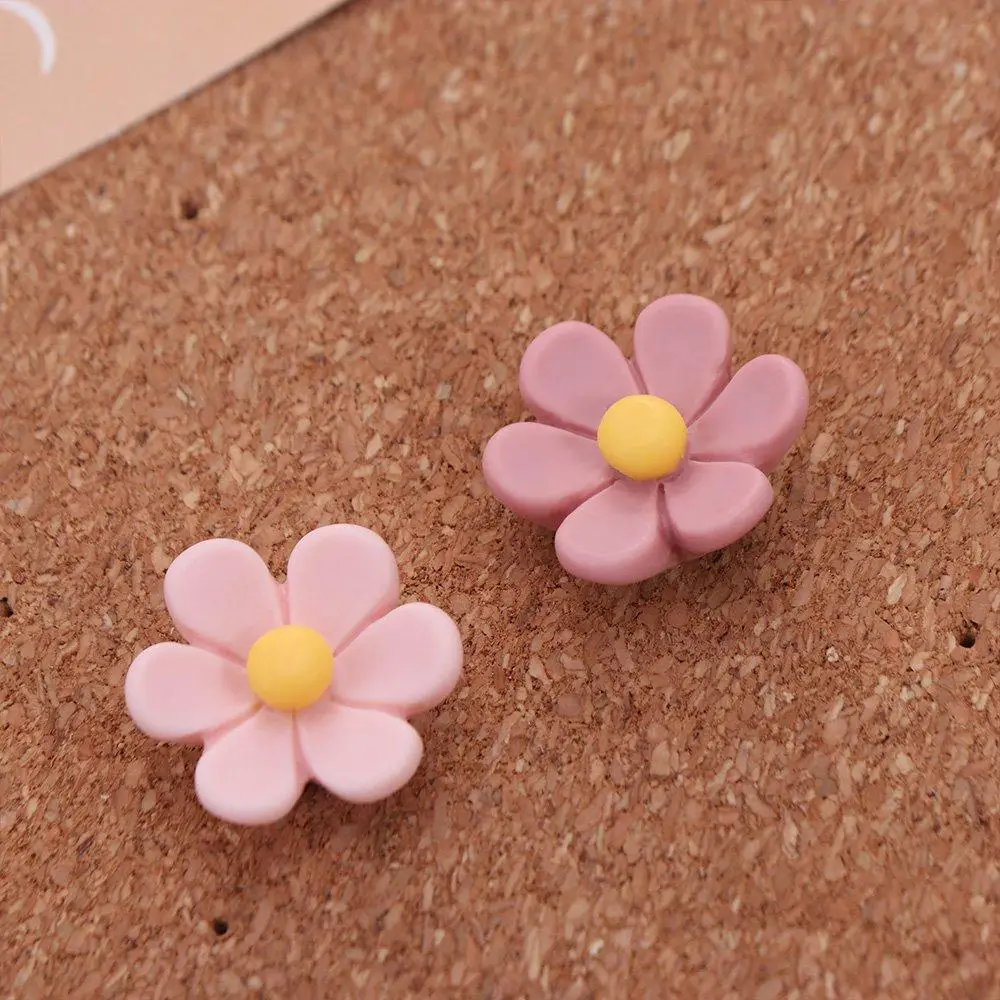 20/30/50 قطعة الإبداعية ستة البتلات زهرة دبابيس صور جدار ديكور DIY بها بنفسك الملونة دبابيس ضغط قابلة لإعادة الاستخدام ثلاثية الأبعاد مجلس دفع دبوس علامات الحائط