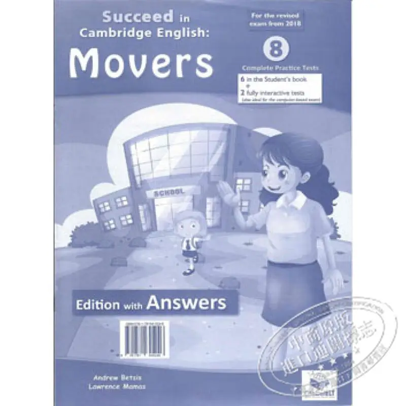 Cambridge YLE  Succeed In A1 MOVERS  2018 Format  8 Practice Tests  Students Edition With CD  Answers Key 9781781645246