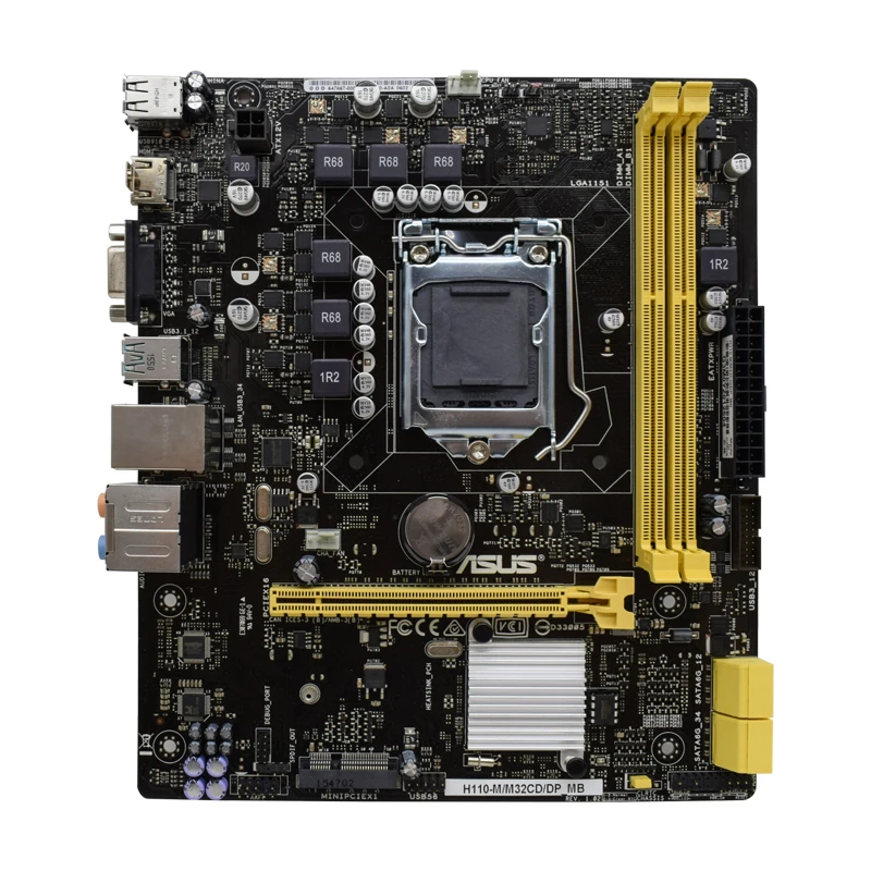 ASUS H110-M/M32CD إنتل H110 LGA 115 DDR3 32GB متوافق مع كور i3-6100 i5-6500 i5-6400 Celeron G3900 i5-6600 وحدة المعالجة المركزية usada