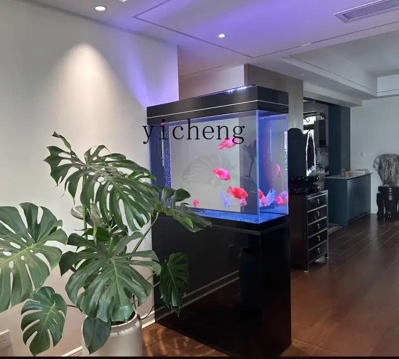 

Smart Integrated Cabinet Aquarium Large Glass Tank New Model Ecological Bottom Filter Ancient Method