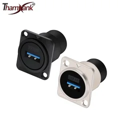 1pc USB 2.0&USB 3.0&HDMI-Compatible&Type C&RJ45 CAT6 Socket Female Connectors Panel Mount Soldering Free Socket Adapter