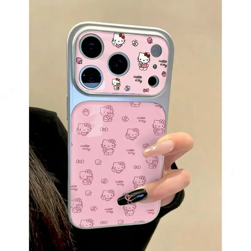 Cute Cartoon Y2K Hello Kitty Mobile Phone Case for IPhone 17 Pro Max 17 Pro 16 Pro Max 17 16 15 Pro Max Phone Case view 3
