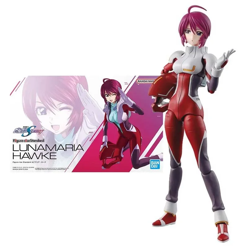 Bandai Figure Gundam Model Kit Anime Figures FRS Lunamaria Hawke Mobile Suit Girl Action Figure Toys For Boys Children's Gifts