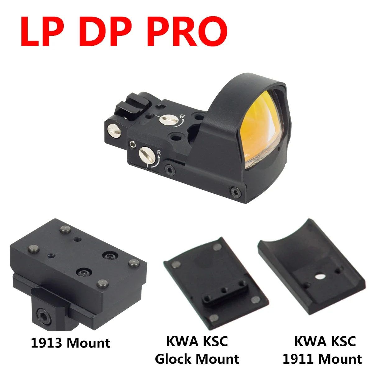 

Тактический металлический прицел LP DP Pro Red Dot Sight 2,5 MOA с KWA KSC Glock 1911 20 мм рельсовое крепление охотничий прицел Коллиматорный прицел