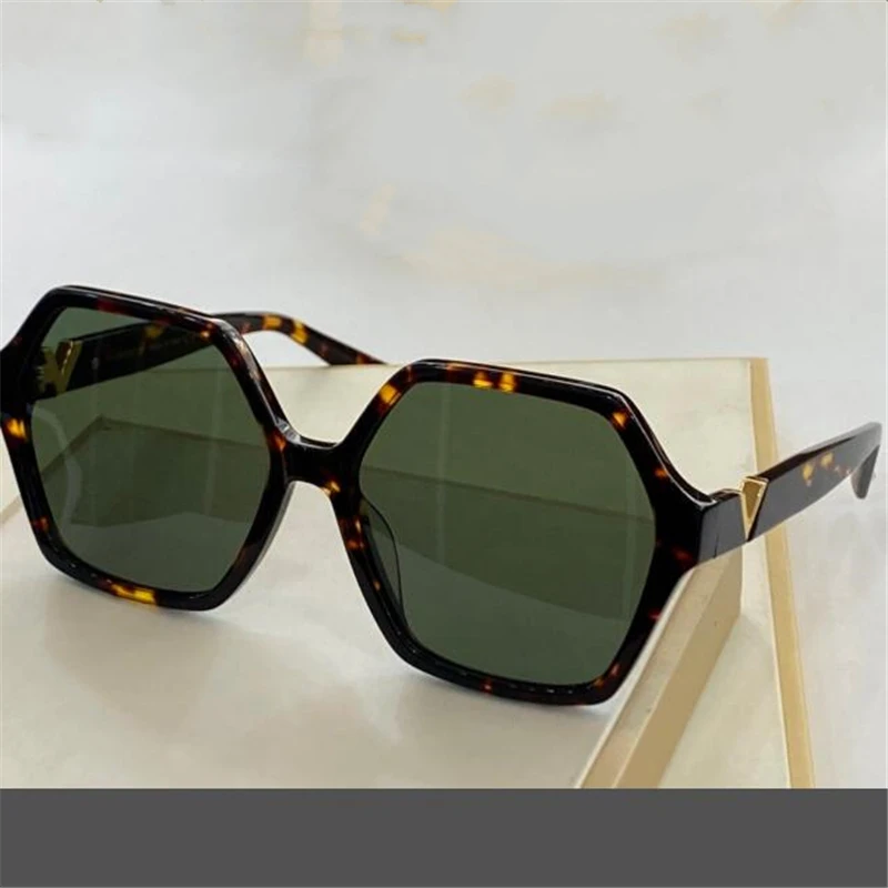 

Acetate frame hexagon sunglasses for women Hipster plate luxury glasses include box