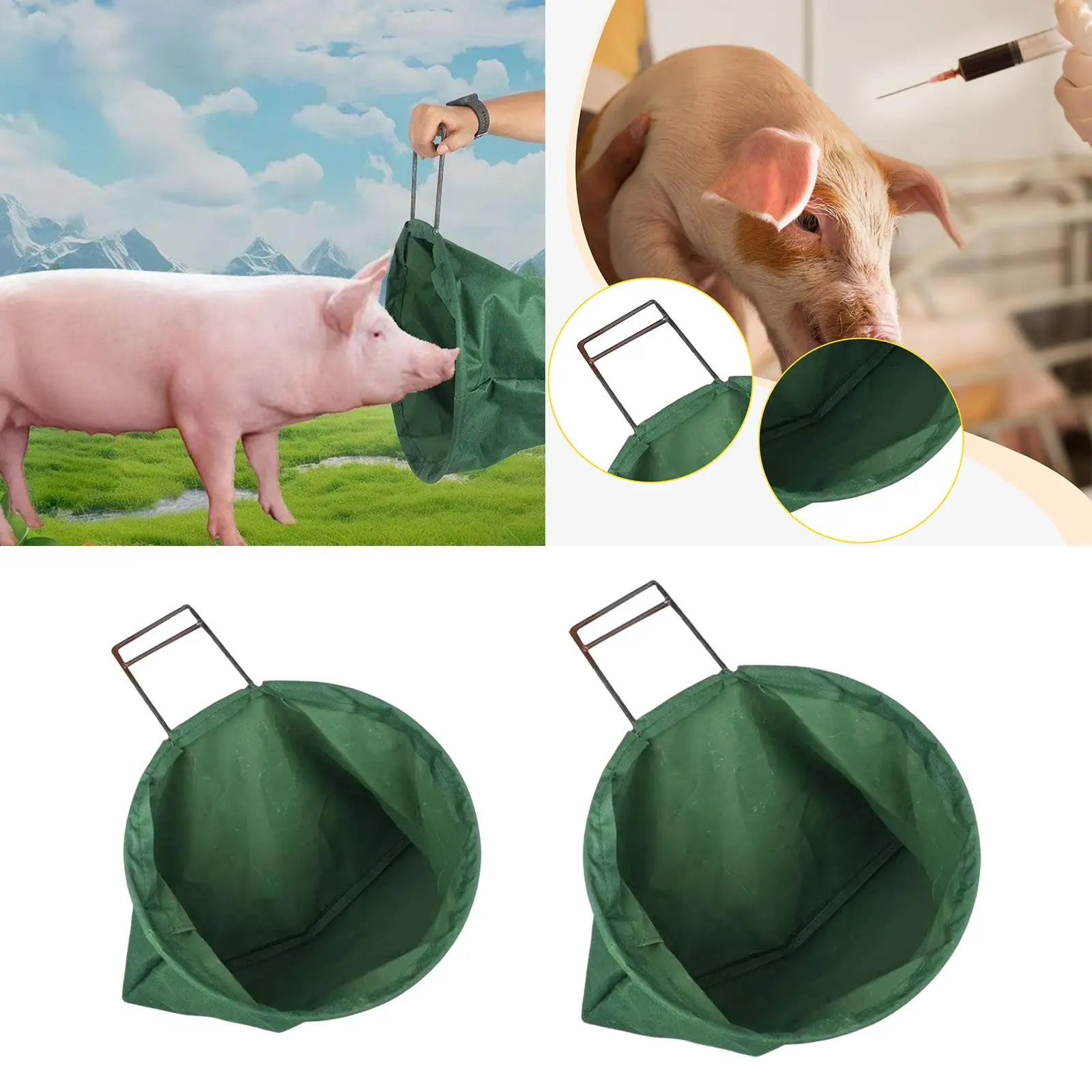 حقيبة غطاء رأس الخنزير لوازم التعامل مع حيوانات المزرعة المقاومة للماء