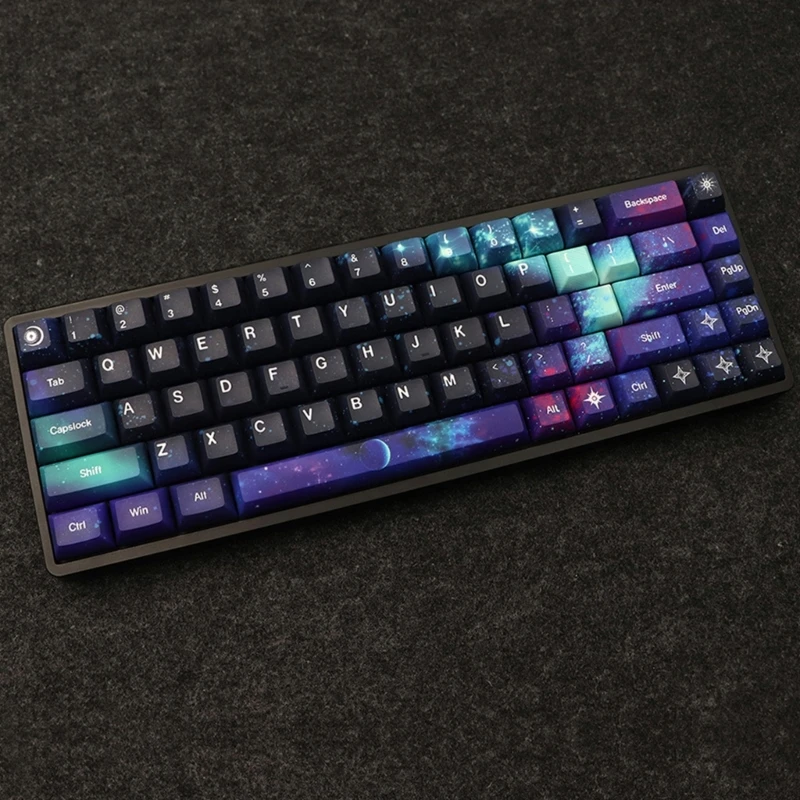 Unique 139 PBT Keycaps Gaming Keyboards KCA Keycaps Ergonomic Design PBT Keycaps Set for 61/64/68/75/87 Keyboard
