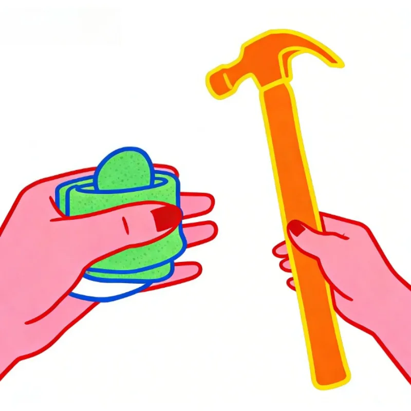 Super Latex Rubber Fake Hammer Magic Trick Appearing Vanishing Stage Comedy Gimmick Props