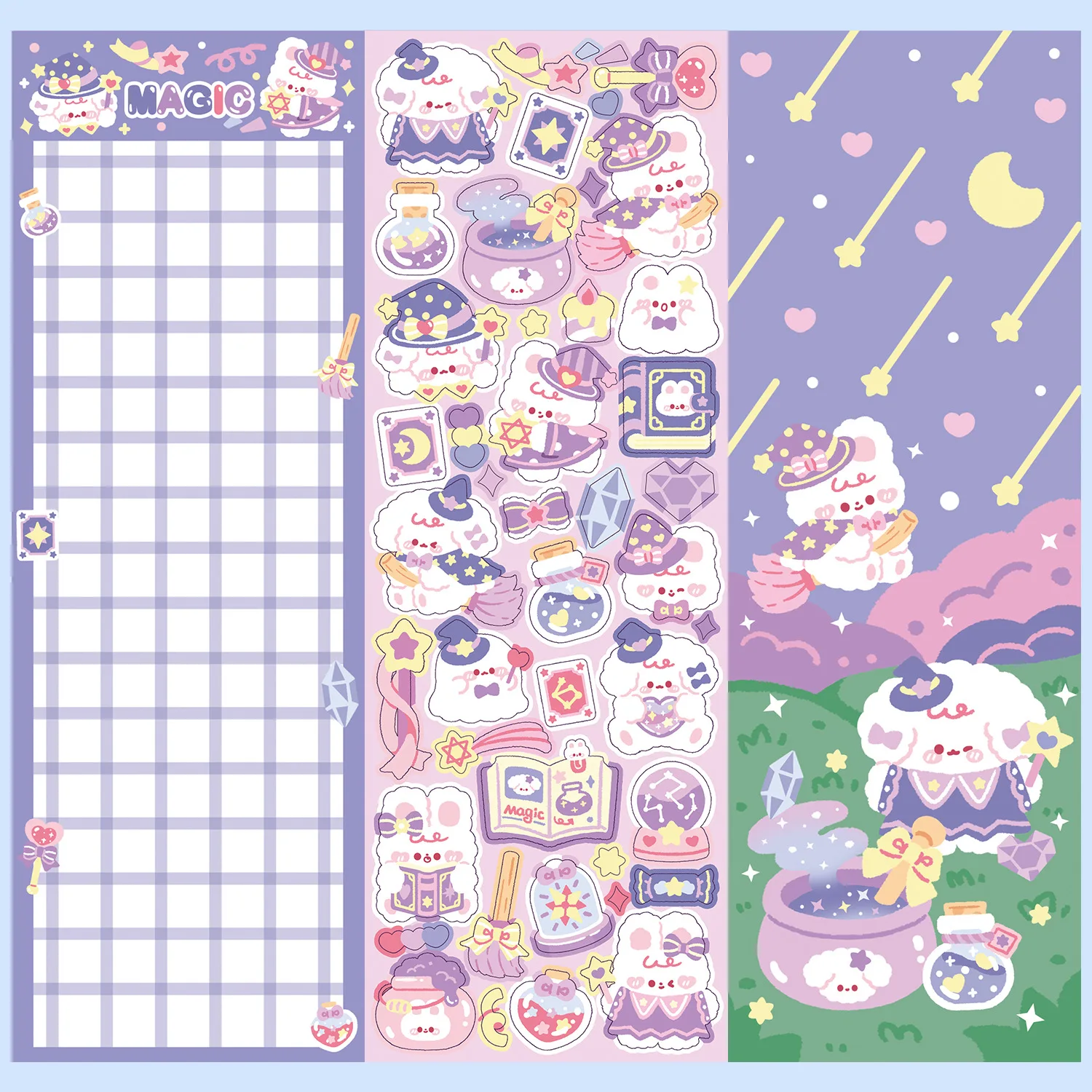 Tutu and Dog Series Stickers DIY Goo Card Hand Account Sticker Material