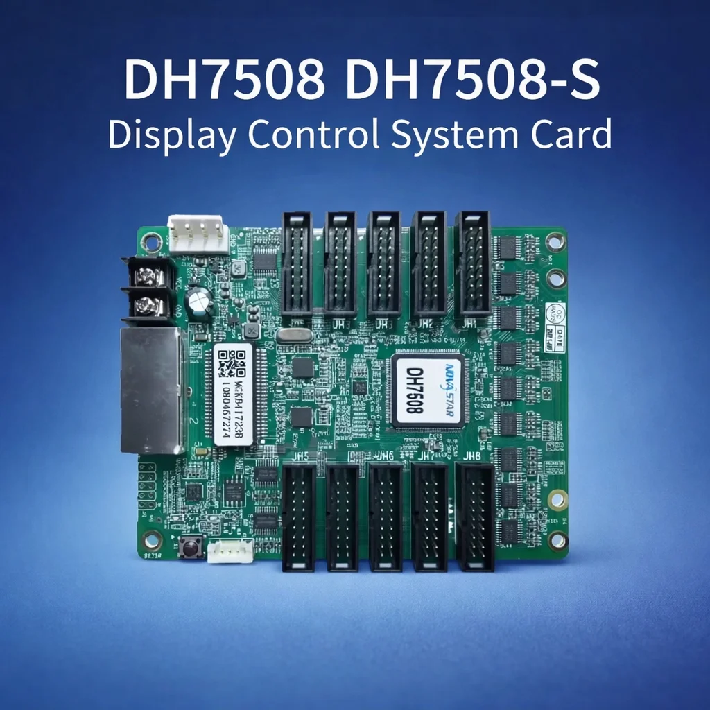 

DH7508 DH7508-S LED Display Receiving Card Full Color Synchronous Control Card 256×256 Pixels 8×HUB75E Interface