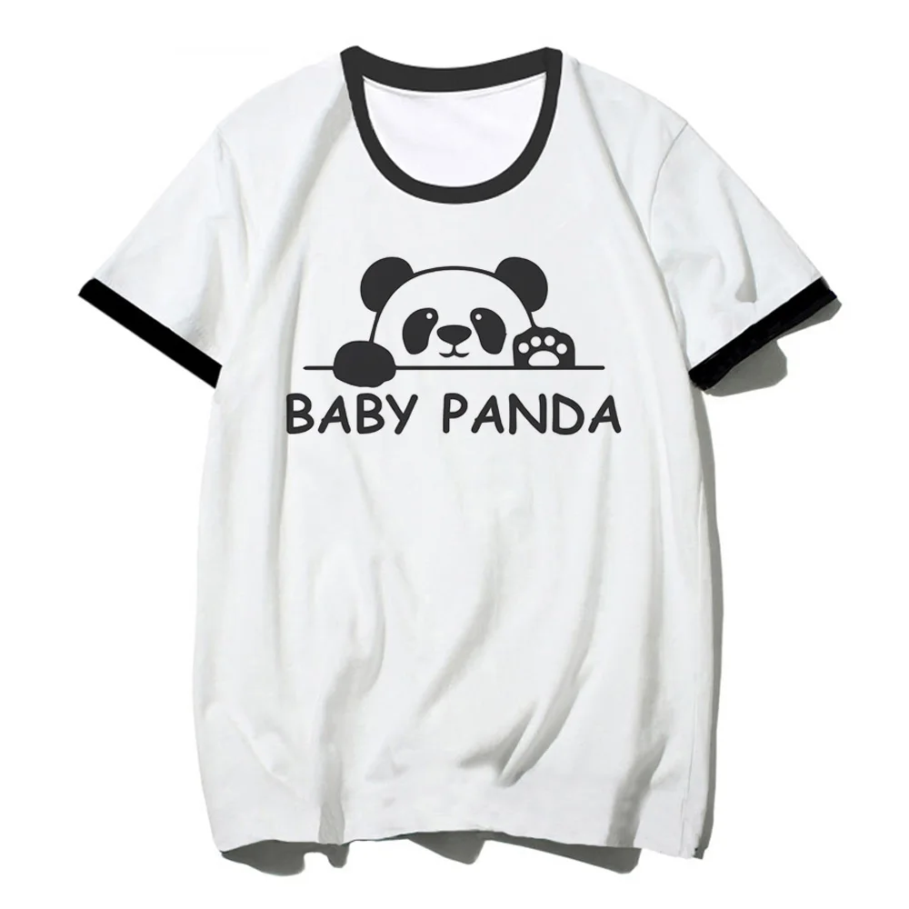 Panda t shirt women funny graphic harajuku Tee female y2k clothes