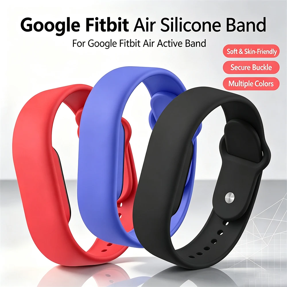 Silicone WatchStrap for Google Fitbit Air Band Sport Loop Replacement Soft Bracelet Correa for Fitbit Air Smartwatch Accessories