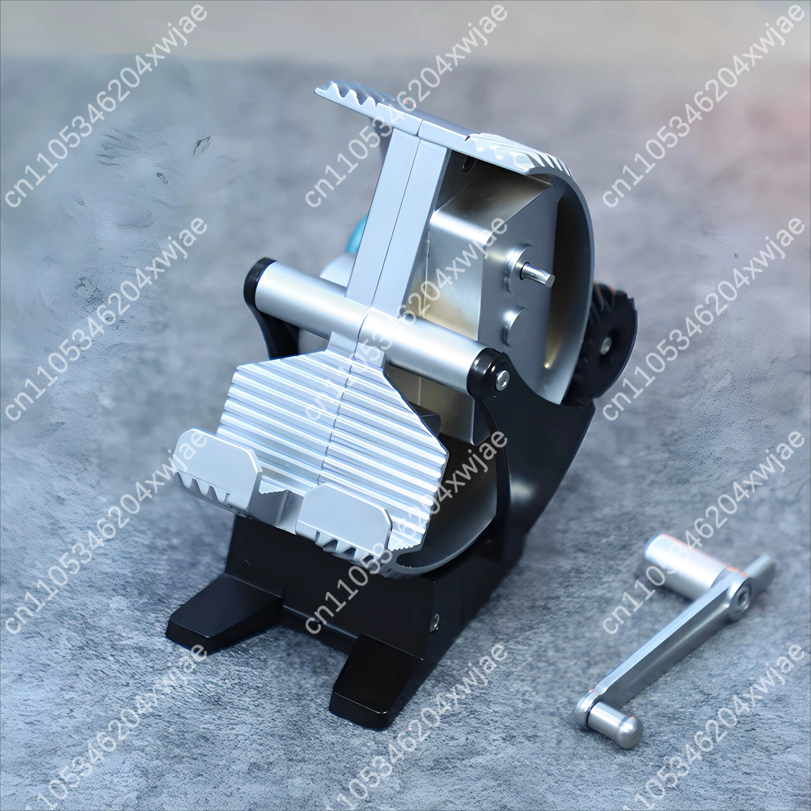 Hand Crank Phone Charger Stand, All Metal Mechanical Gear Power Generator, Emergency USB Charging Holder with Rotary Knob