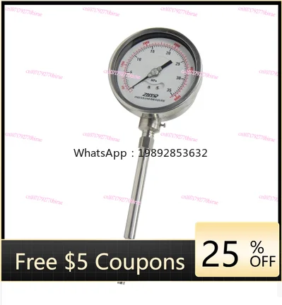 High Temperature Melt Rigid Rod Melt Pressure Gauge PY124Y-610-40MPA-M14