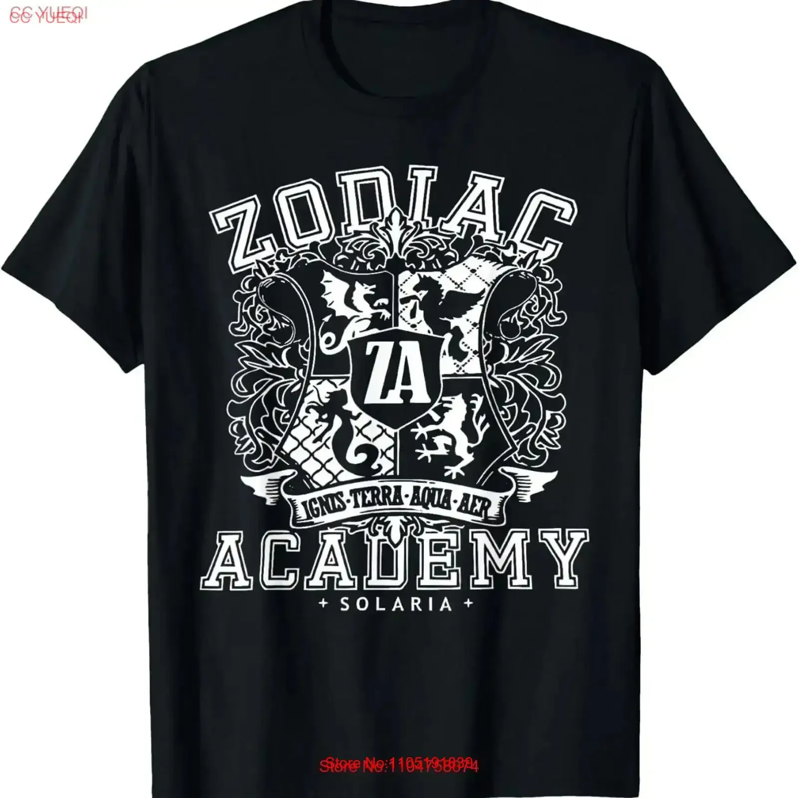 

Футболка Zodiac Academy, винтажная стираная дышащая уличная одежда, повседневный топ для повседневной носки, модная винтажная футболка с растянутым рисунком