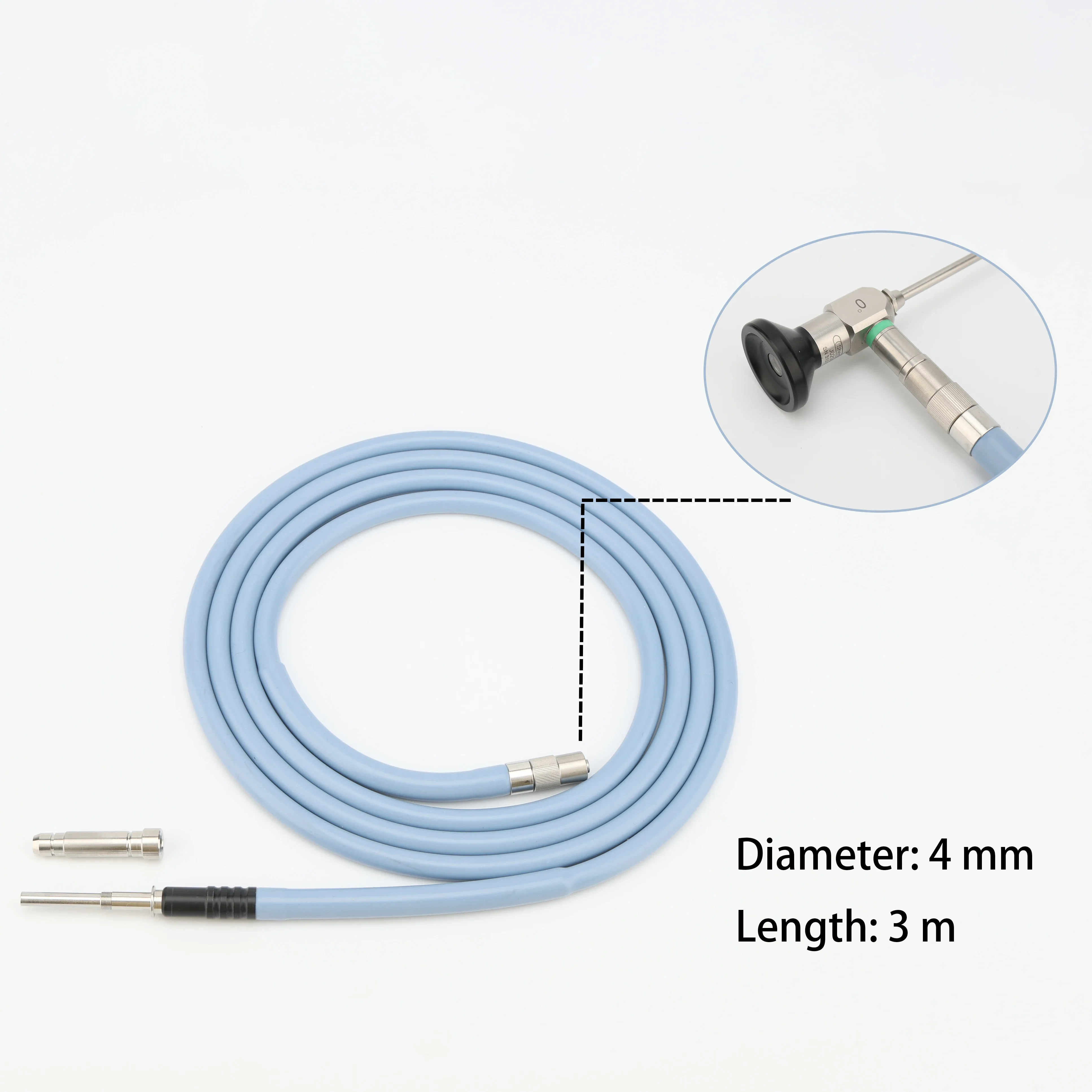 Compatible Transmitting Bundle Laparoscopic Fiber Optic Medical Rigid Endoscope Light Guide Cable for Cold LED Light Source