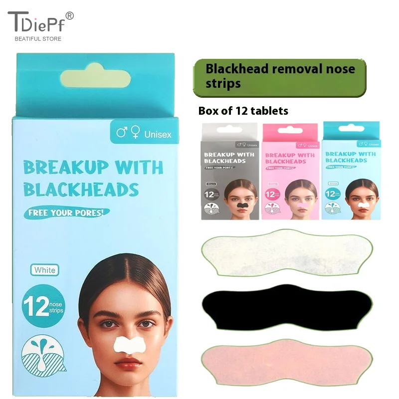 Strisce per il naso per punti neri Rimozione dell'acne Maschera istantanea per sblocco dei pori Pulizia profonda Patch per la pulizia del naso Patch per maschera per la cura della pelle di bellezza