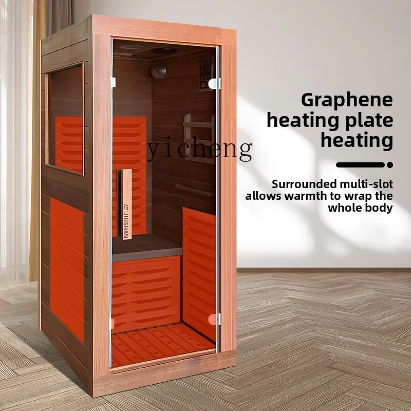 

ZK single mini far infrared light wave room household health sweat room box sauna room home accessories