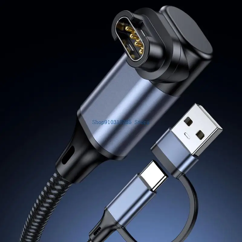  Portable USB Charging Cable Braided For Electronic Devices Watches Power 120cm