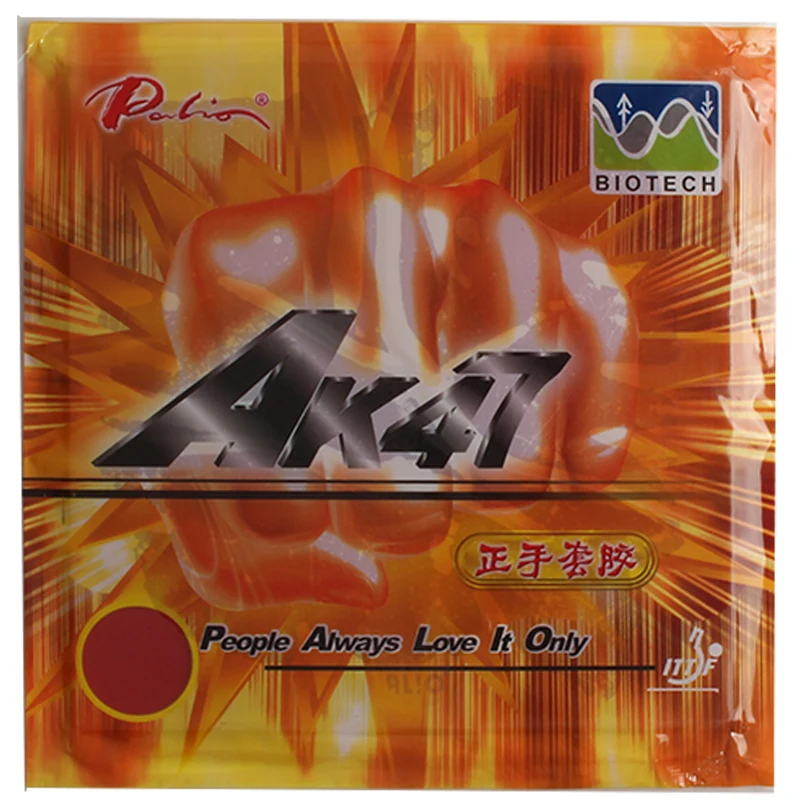 

Palio official long term Ak47 table tennis rubber forehand use little sticky fast attack with loop ping pong racket