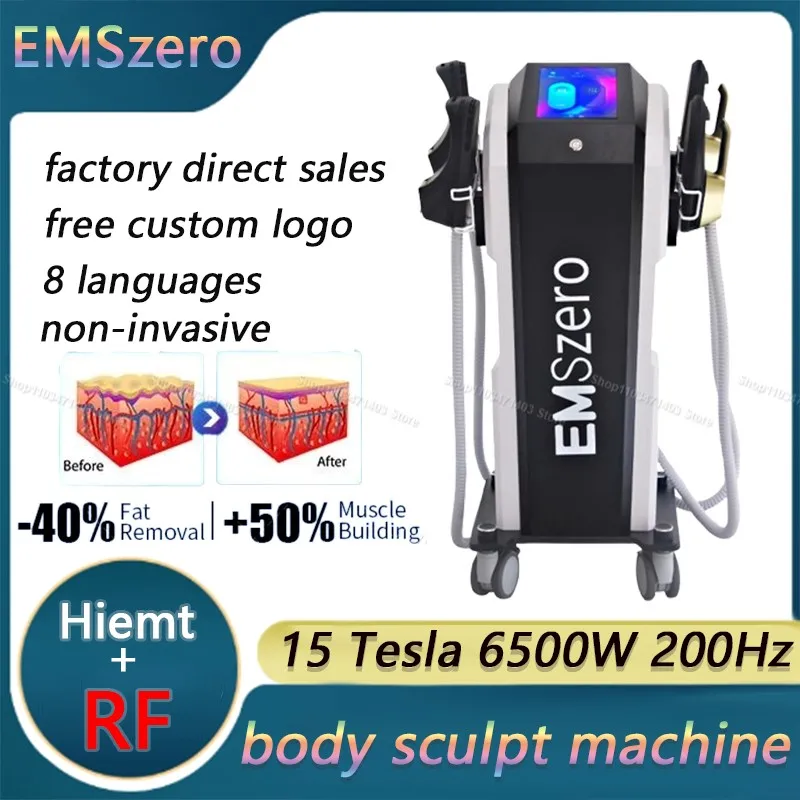 2025 EMSZERO RF Ems Weight Loss and Slimming Machine 15 Tesla 6500W Pelvic Stimulation Pad for Home and Salon Use