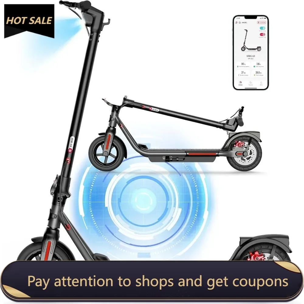 

Electric Scooter Adults Peak 500W Motor, 8.5" Solid Tires, 19Mph Speed，Long Miles Range Scooter Electric for Adults Freight free