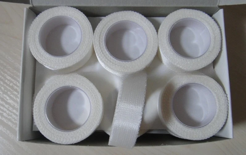 1 لفة متعرج شريط حريري تنفس هيبوالرجينيك سهلة المسيل للدموع التصاق قوي ضمادة إسعافات أولية تضميد الجروح شريط ربط 1.25 سنتيمتر * 5 متر #3