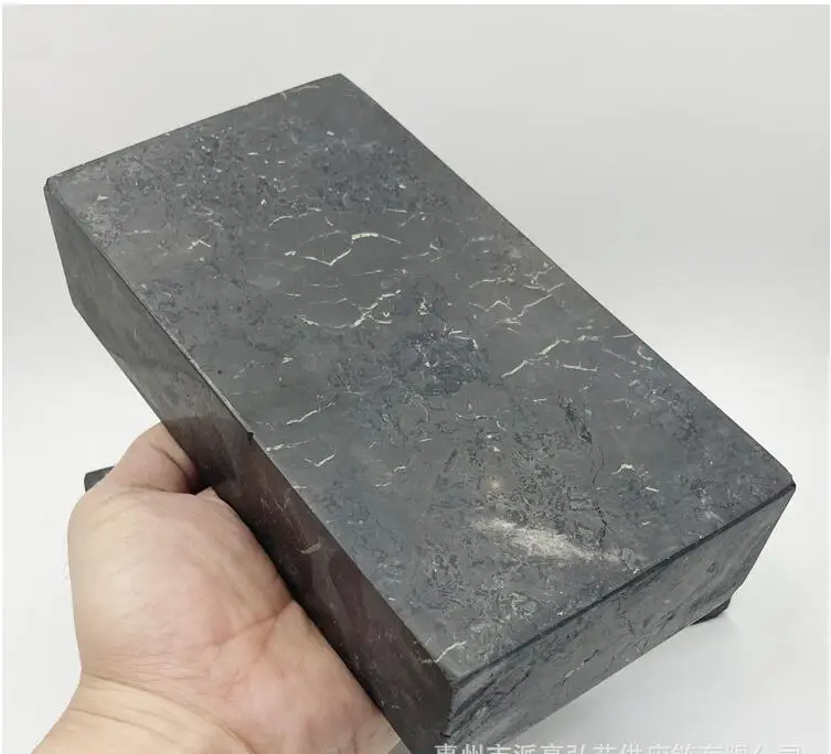 

Russia Shungite Brick 20x10x5cm Cubiod,Contain Carbon Fullerenes,Shungite Stone Used For Meditation and Energy Balace