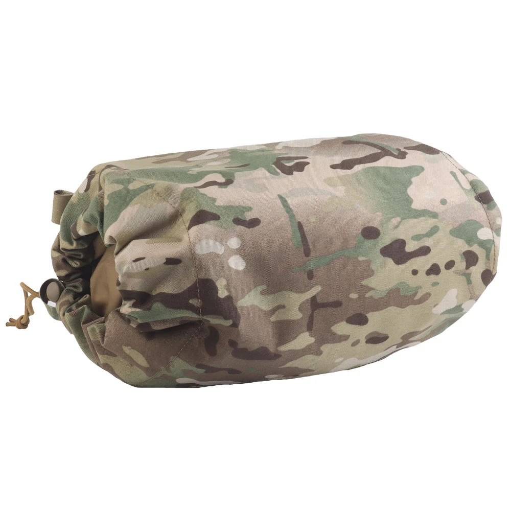 Roll 1 Ferro Style Tactical Gas Mask Storage Sleeve,Hunting Vest Plate Carrier Drop Pouch,Outdoor Fishing Cloth Jacket Waist Bag