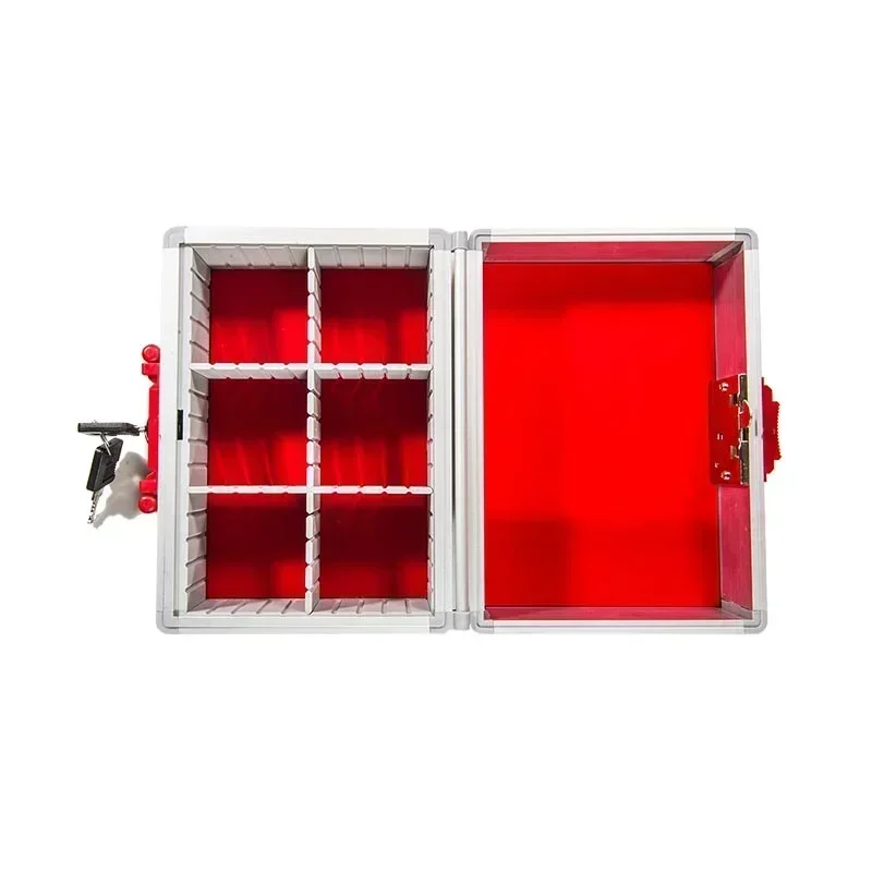 6, 9 griglie regolabili in lega di alluminio per PC aziendale sigillo finanziario scatola di immagazzinaggio valigia portatile per forniture per ufficio grandi e piccole