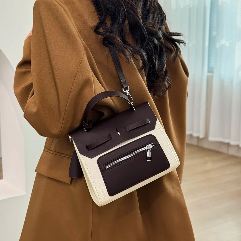 

Шикарная и популярная женская сумка, кожаная большая сумка от известного дизайнера, женская сумка через плечо в классическом элегантном стиле