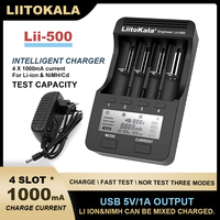 LiitoKala Lii-500 LCD 3.7V 18650 18350 17500 16340 18500 21700 14500 26650 AA NiMH LithiumTest capacity Battery Charger