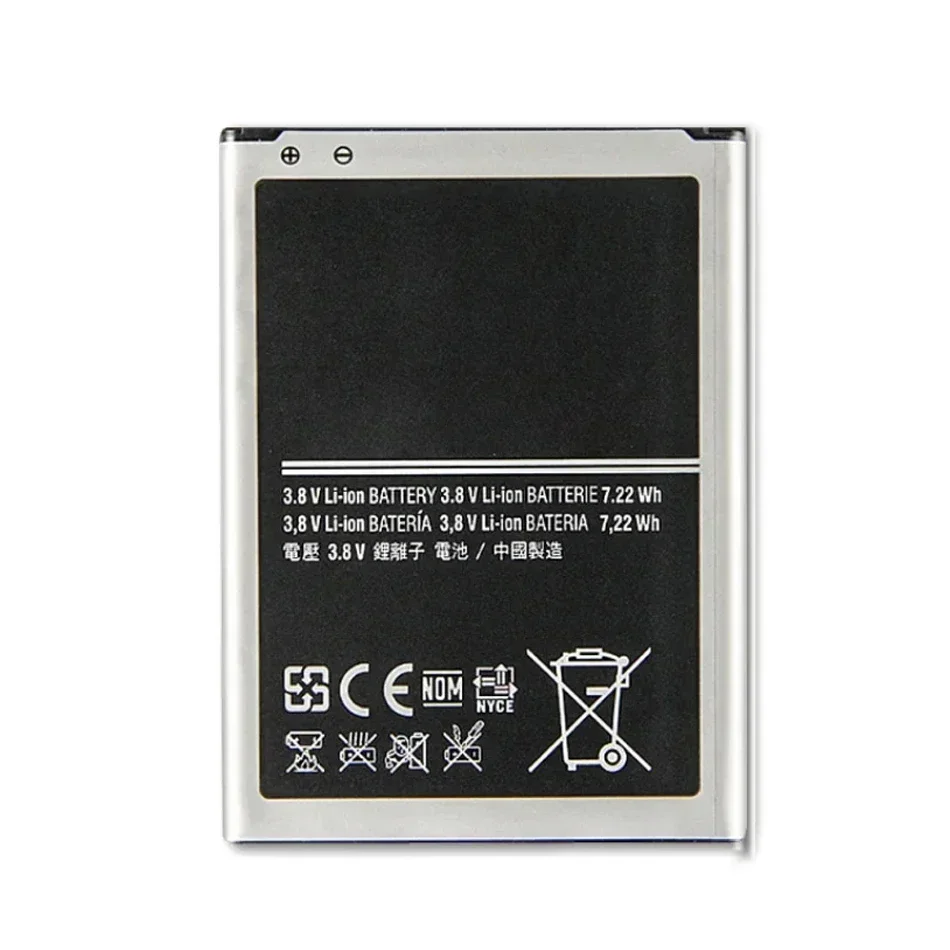 B500BE Battery 1900mAh For Samsung Galaxy S4 Mini I9192 I9195 I9190 I9198 J110 I435 I257 B500AE 3 Pin Batterij