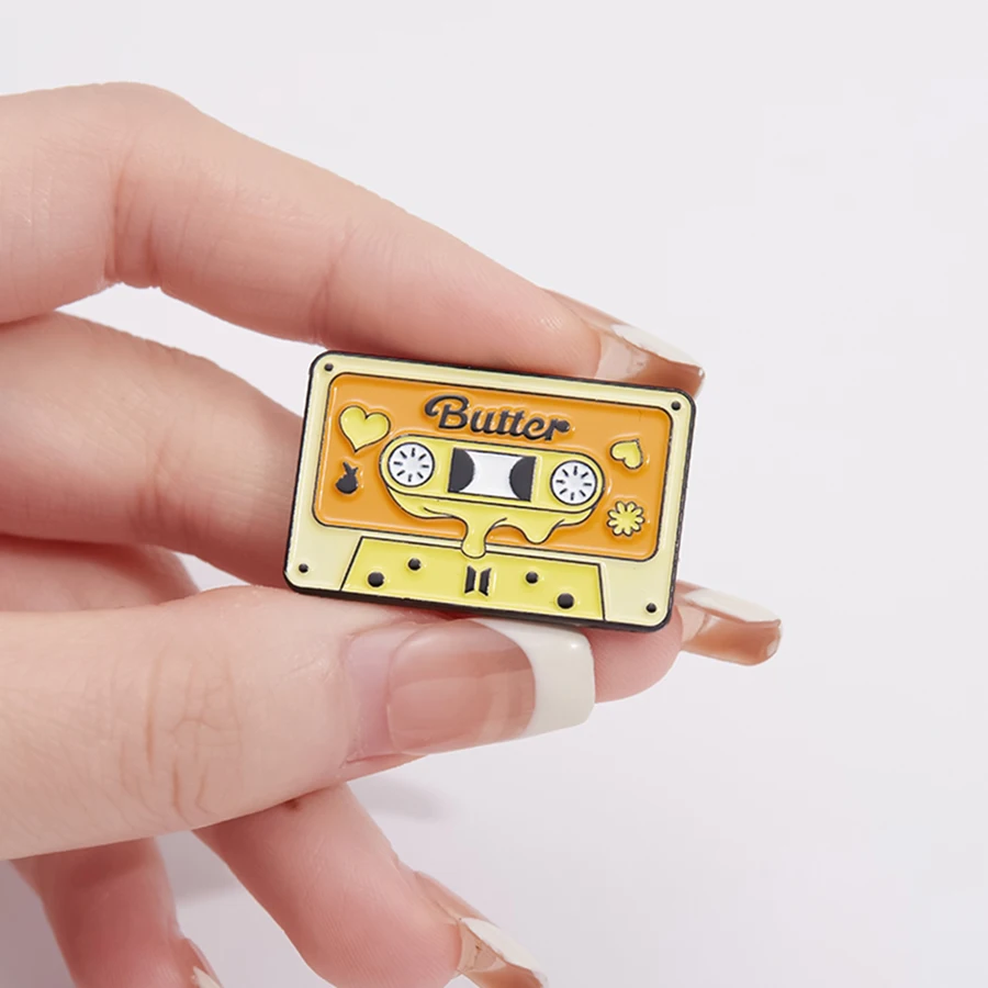 Butter Tape Enamel Pins 90' Creative Brooch For Backpack All You Need Is Kpop Lapel Pin Badges Fun Banner Quotes Jewelry Gifts