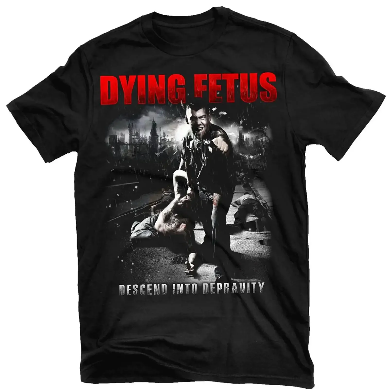 NEW DYING FETUS Band  Cotton Black All Size T Shirt AR833 vintage Washed Top For Everyday Wear Stretched fashion Versatile Soft