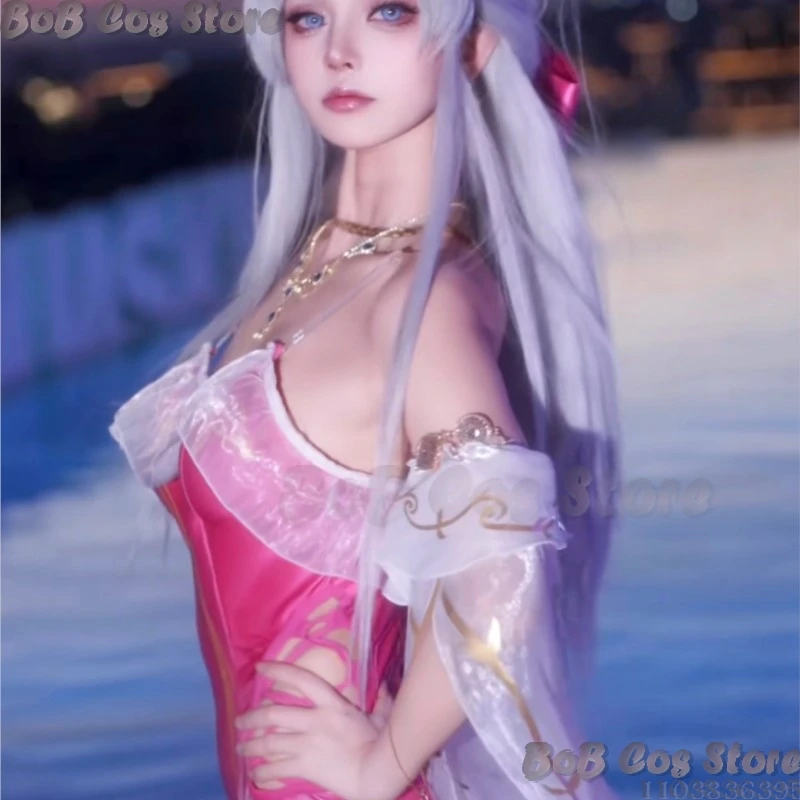 Wuthering Waves Carlotta Swimsuit Cosplay Summer Sexy Bikini Set Anime Game Roleplay Halloween Adjustable PlusSize Beach Costume