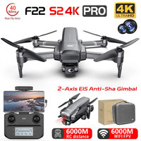 SJRC F22 S2 Pro GPS Drone 4K Professional With HD Camera Obstacle Avoidance 6KM 2-axis EIS Gimbal 5G WIFI RC Quadcopter Drones