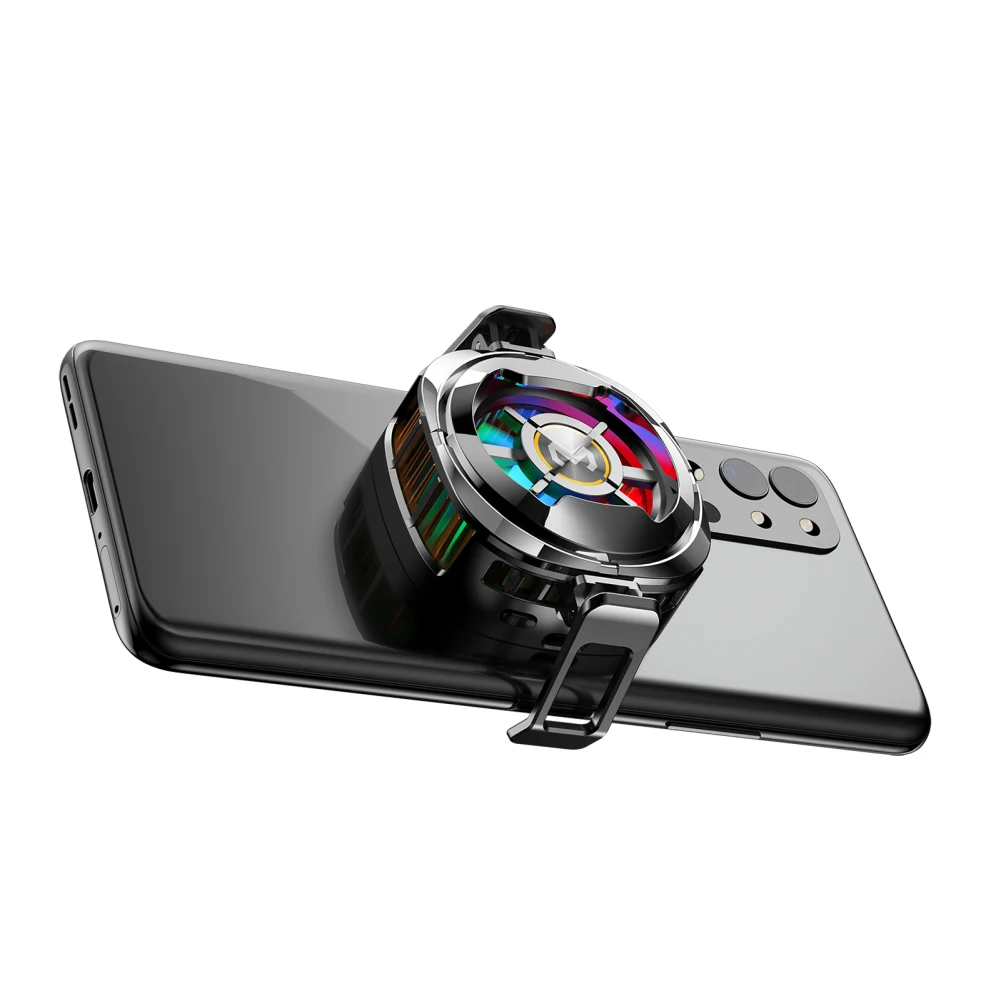 Cell Phone Cooler RGB Phone Cooling Fan Semiconductor Heatsink Cooling Magnetic Mobile Phone Radiator For Gaming CX-06