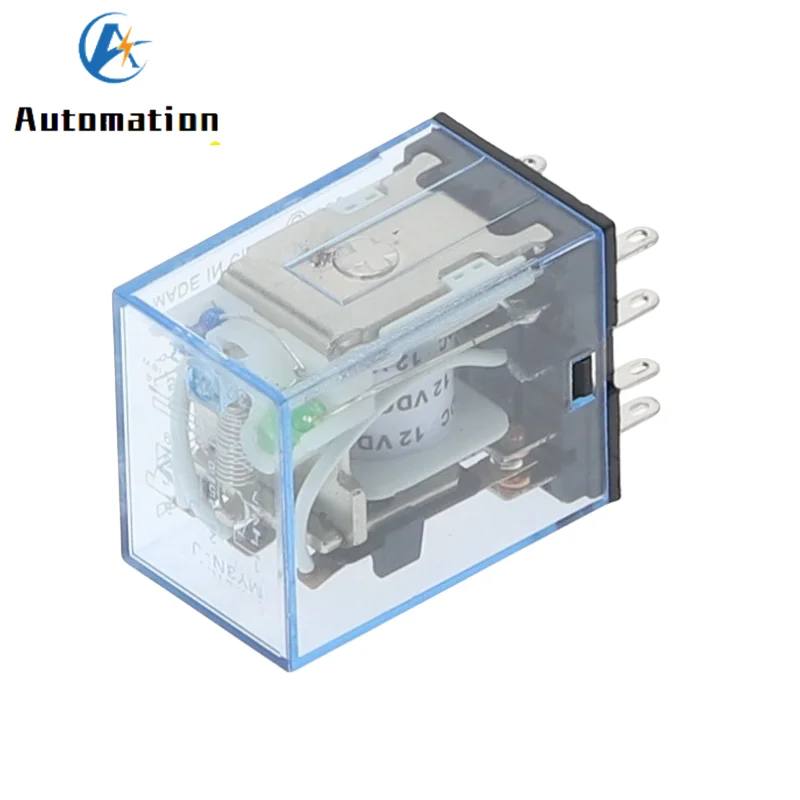 10pcs Micro Mini Relay HH53P MY3NJ MY3 11-Pin DC12V/DC24V/DC110V/AC220V Coil General Purpose Intermediate Electromagnetic