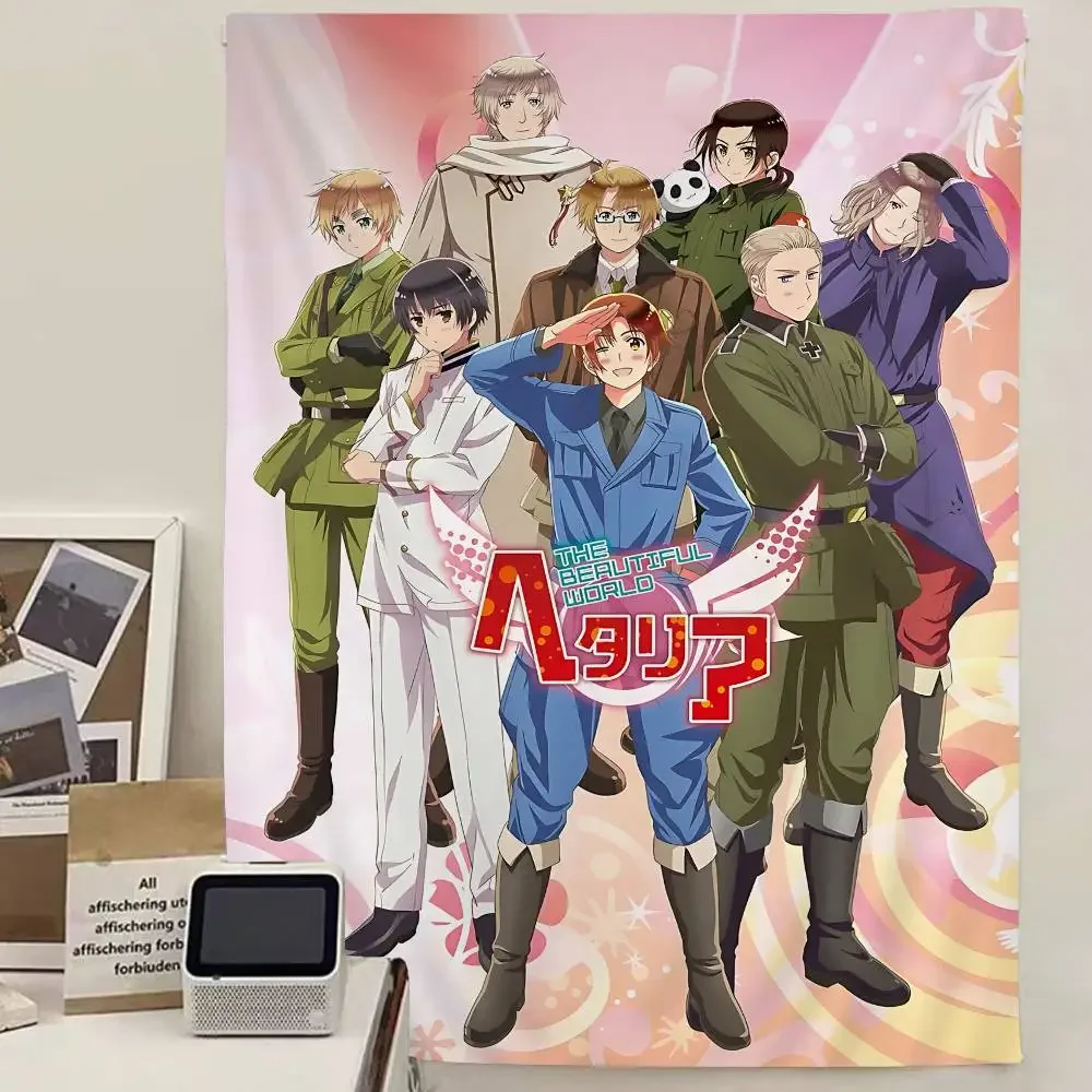 1PC Anime Hetalia Axis Cartoon Tapestry Wall Hanging Decoration Household Home Decor