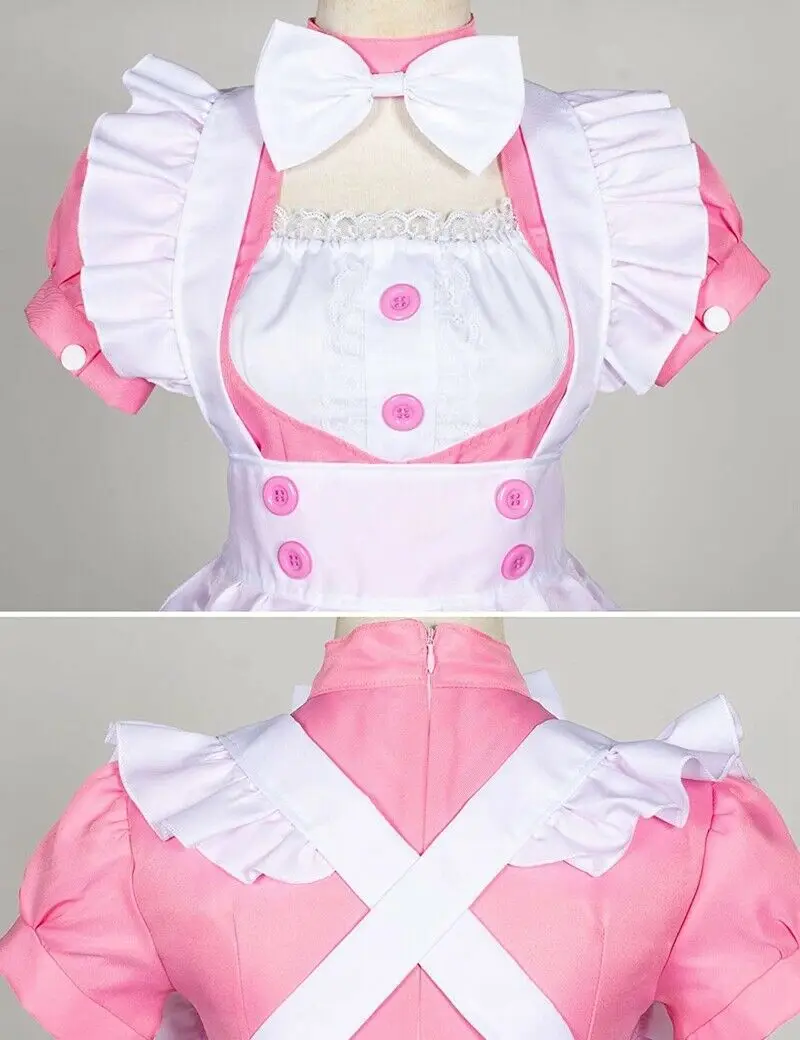 Japanese Halloween Lolita Cosplay Costum Women Lolita Soft Girl Maid Dress Cafe COS Anime Cream Sweetheart Maid Dress
