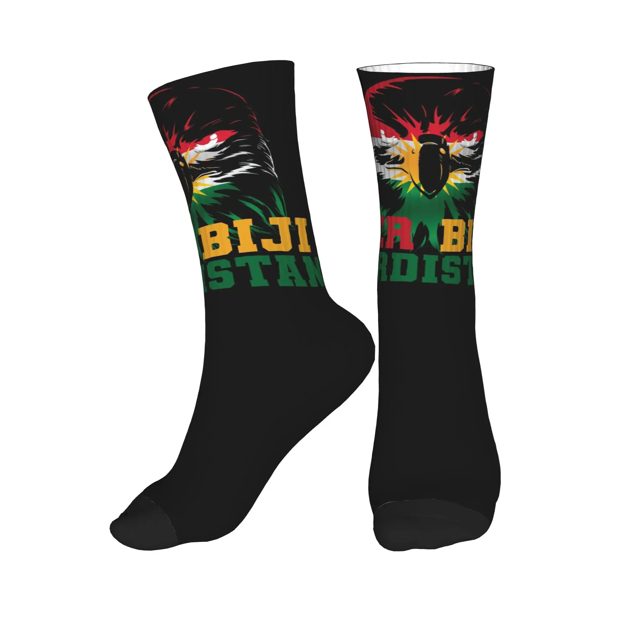 

Носки All Seasons Her Biji Kurdistan Flag Eagle Sport средней длины, влагопоглощающие, в стиле хип-хоп, для мужчин и женщин