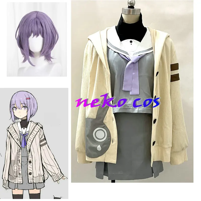 

nekocos Yuzuki Yukari Jacket Coat + Dress wig Cosplay Costume Custom Size