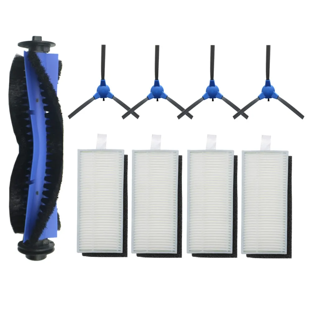فرشاة جانبية للفرشاة الرئيسية، واقي فرشاة فلتر HEPA لـ Eufy Robovac 11S، 12، 15C، 30، Robovac 30C، Robovac 35C جهاز آلي لتنظيف الأتربة