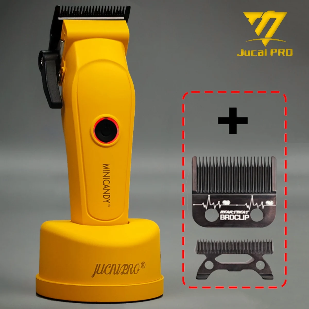 

JUCAI PRO JC06 Профессиональная электрическая машинка для стрижки волос, двигатель 7200 об/мин, 140 г, крутящий момент, 9cr, лезвие из углеродистой стали с DLC, аккумулятор 4500 мАч