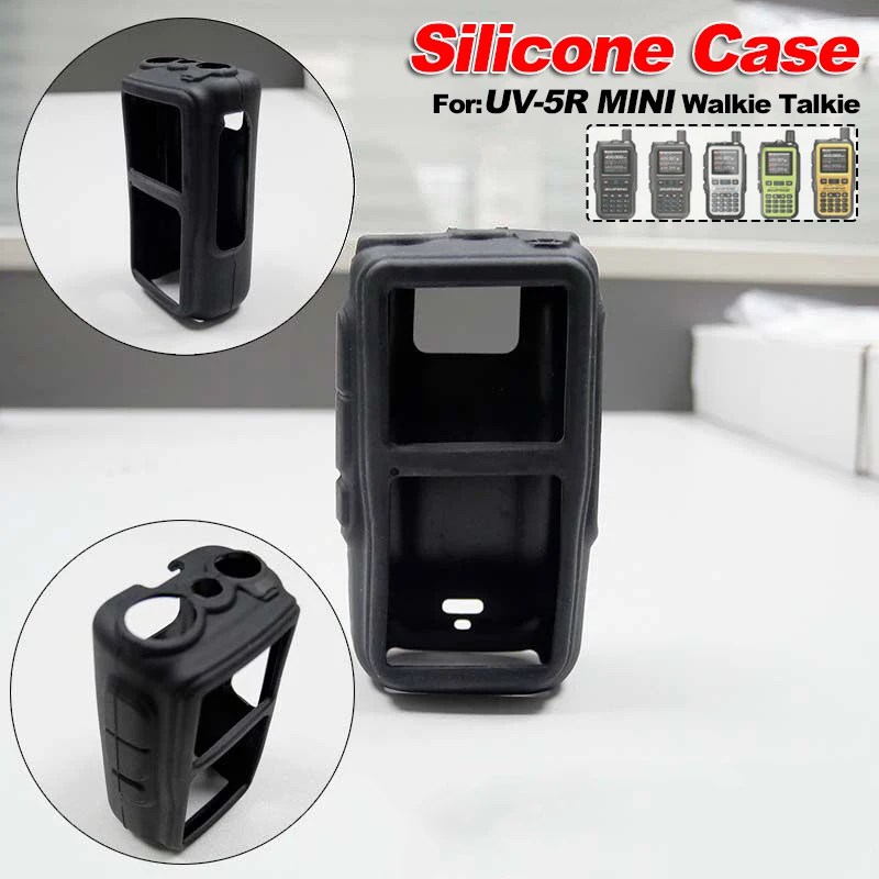 

Baofeng UV-5Rmini Walkie-Talkie Case Silicone Cover - Soft Silicone Protector for 5Rmini Walkie-Talkie