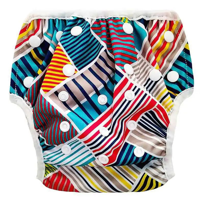 1pcs Baby Swimming Diaper Boys Girls Waterproof Swimwear Trunks Urinary Incontinence Adjustable Bottom Reusable Washable Nappies