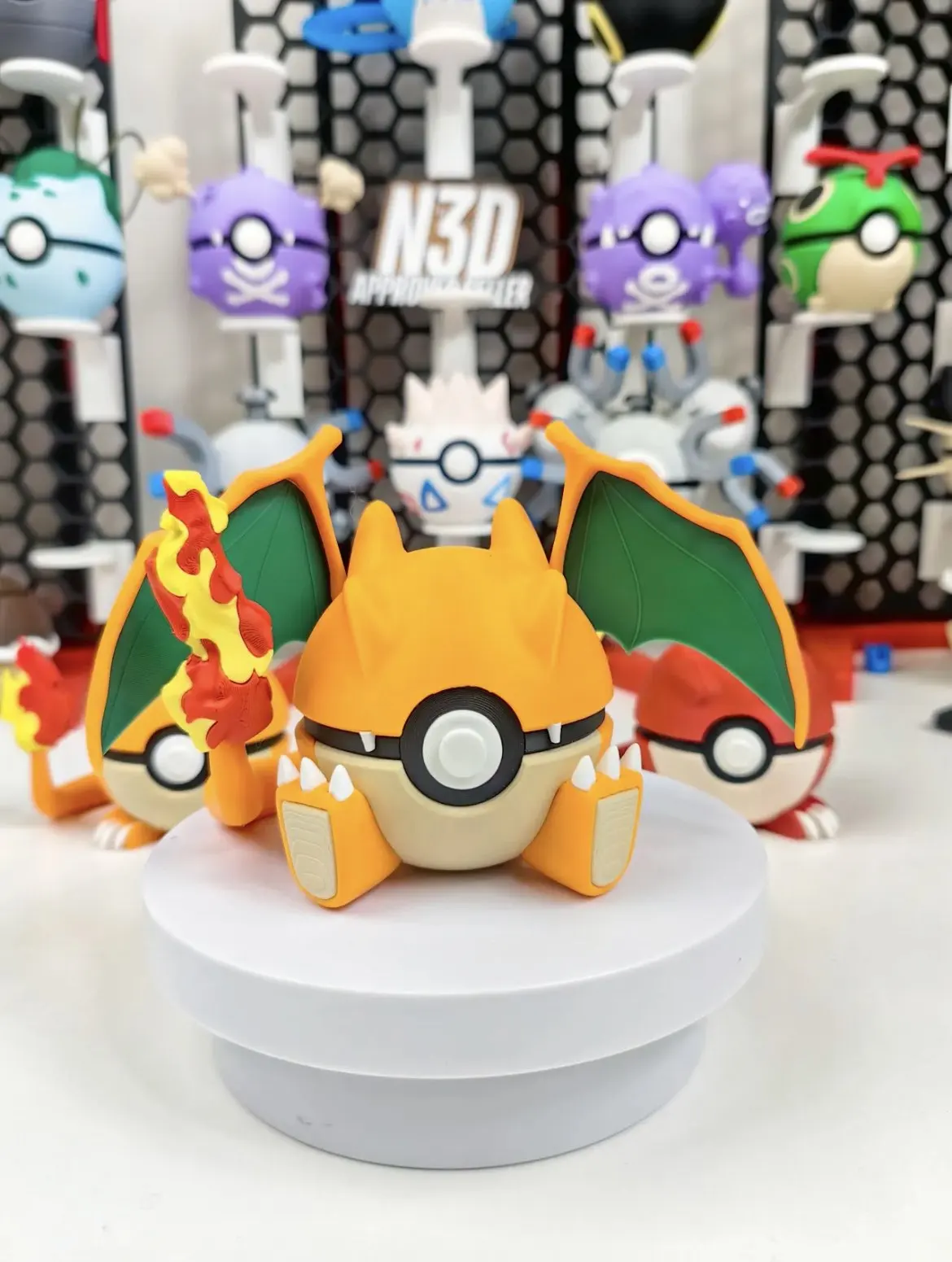 재고 있음 3D 프린팅 포켓몬 포켓볼 포켓 몬스터 모양 볼 장식품 포켓몬 선물 모델 컬렉션 선물 생일 장난감