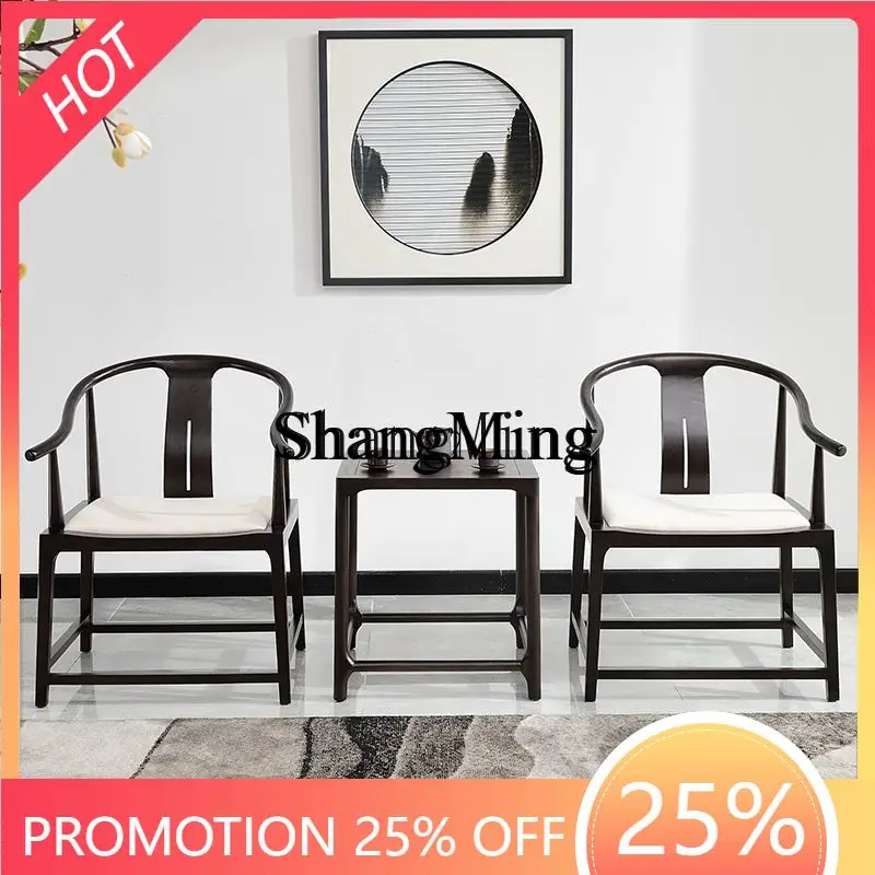 FG good-looking solid wood armchair three-piece set of new Chinese tables and chairs modern home leisure Taishi chair